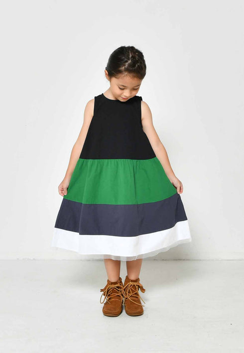 【130~150】 ローンAラインワンピース ★2124203j★キッズサイズ 子供服